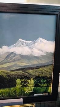 貴重、ヒマラヤの油絵、ヒマラヤ山脈、大型油絵、マチャプチャレ、ホテルのロビーに Amazon.co.jp: ヒマラヤの油絵ヒマラヤ山脈大型油絵